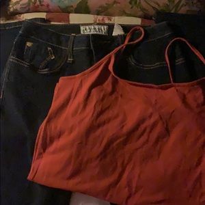 Set Time Tru Top & Phat Fashion Silver Label Jeans